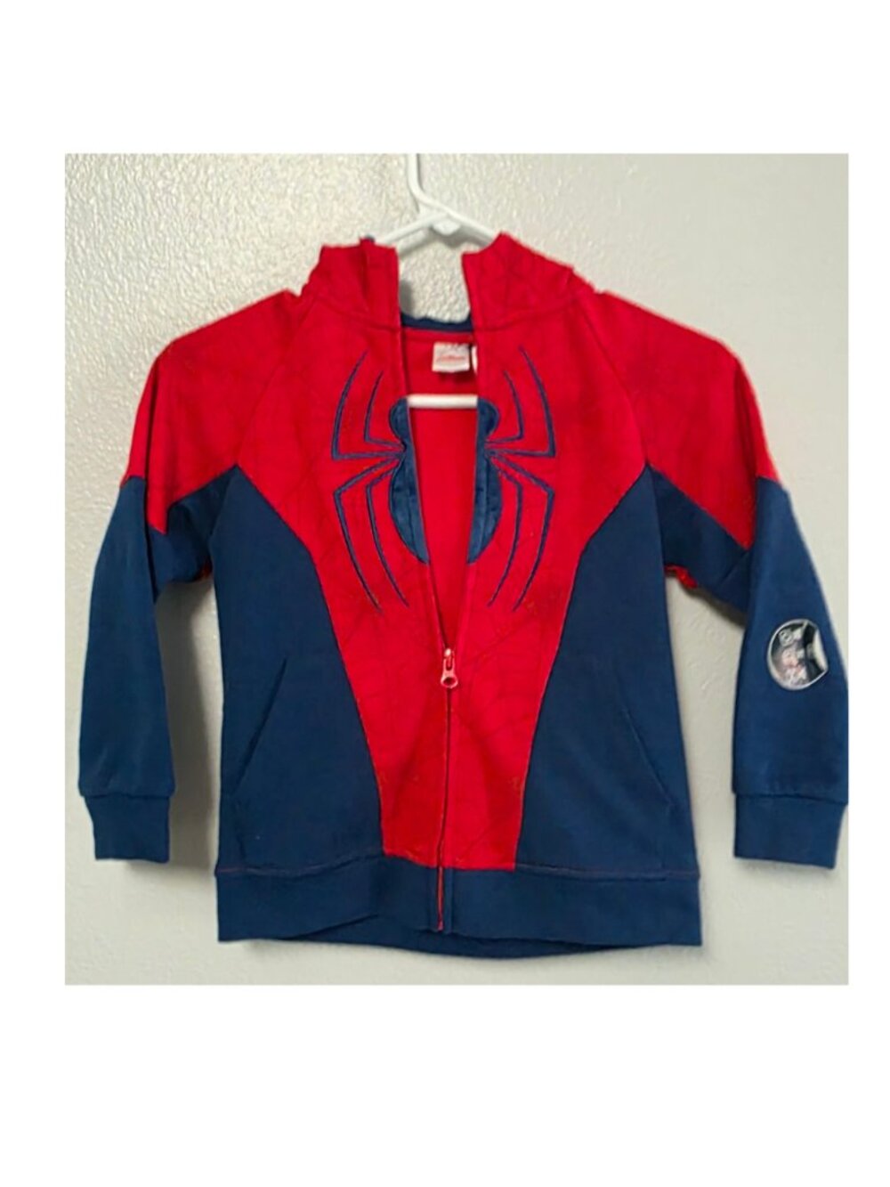 Marvel Spider-Man Boys Size 5/6 Red Blue Hoodie Jogger Matching Set